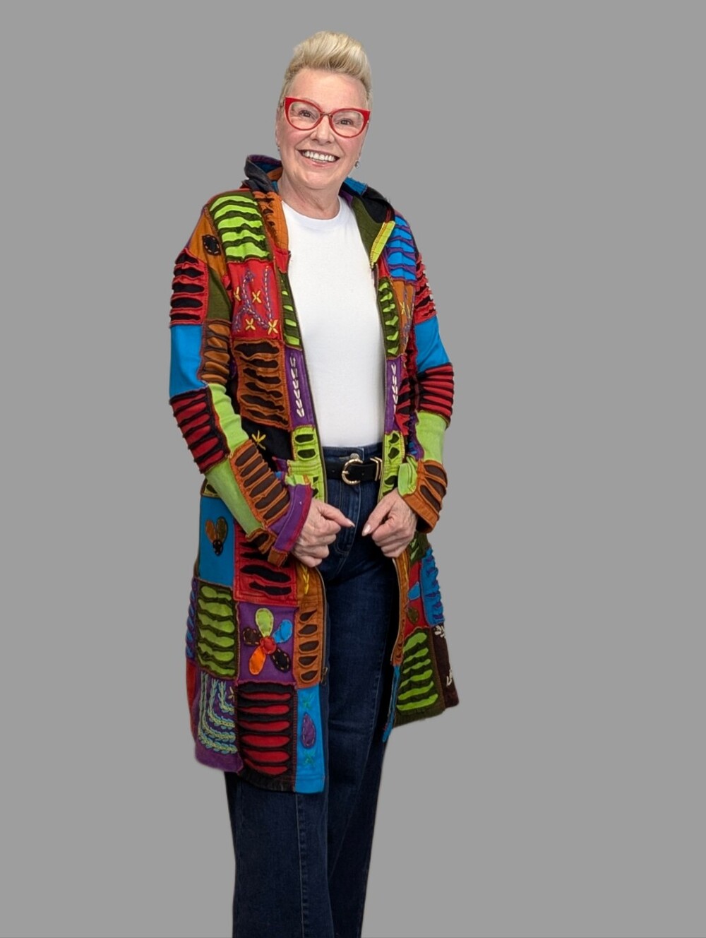 Rising International Patchwork Coat